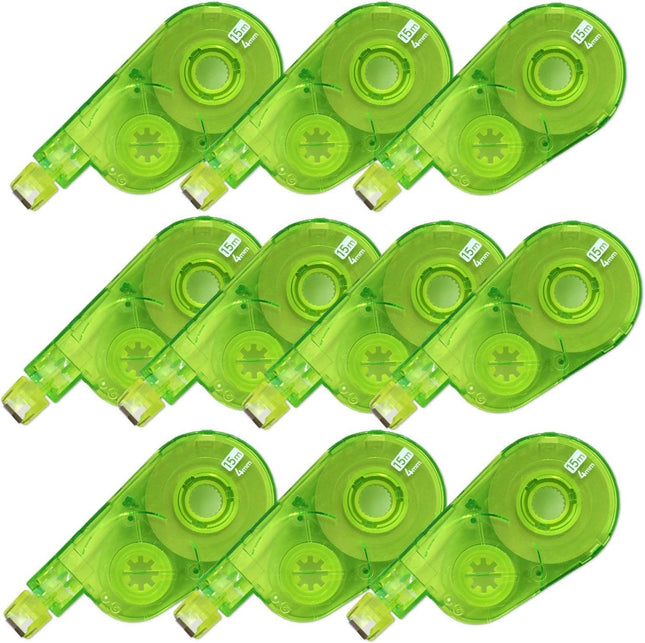 PLUS, Correction Tape, Whiper Switch Refill Tape, 4mm, Green, 10 Pieces Pack, WH-1514R-10P, 49-580