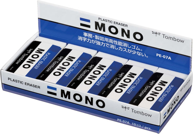 Tombow, Eraser, MONO PE07, 10 Pieces, PE-07A-10P