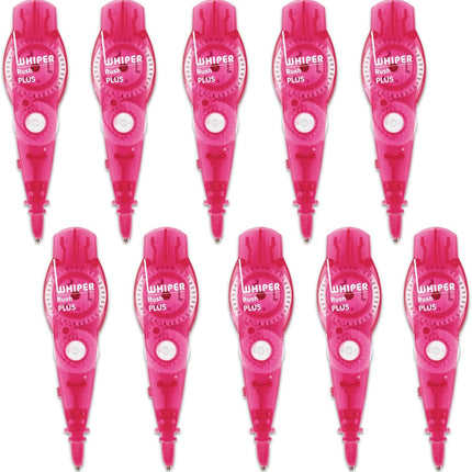 PLUS, Correction Tape, Whiper RUSH Refill Tape, 5mm, Pink, 10 Pieces, WH-065R, 43-449