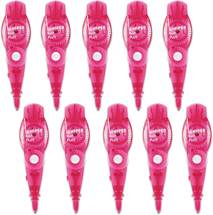 PLUS, Correction Tape, Whiper RUSH Refill Tape, 5mm, Pink, 10 Pieces, WH-065R, 43-449