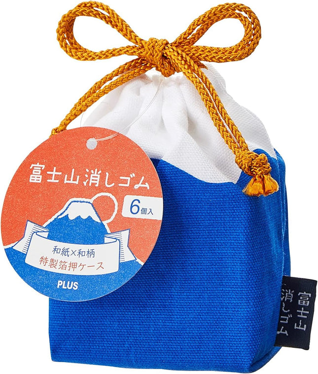 Plus, Eraser, Air-In Mount Fuji Eraser, Limited, Drawstring Pouch Style, Fujizutsumi Fujidutsumi, ER-100AIF-6P, 36-594