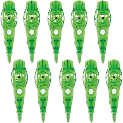 PLUS, Correction Tape, Whiper RUSH Refill Tape, 4.2mm, Green, 10 Pieces, WH-064R, 43-446