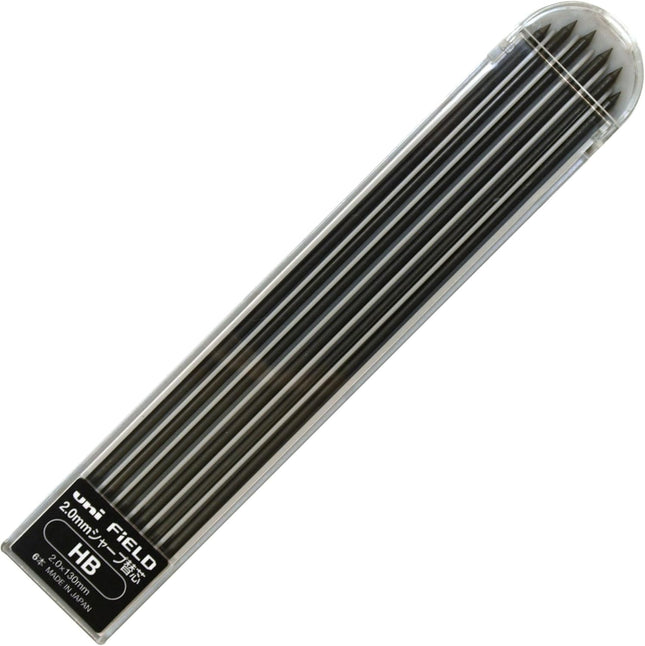 uni Mitsubishi Pencil Mechanical Pencil Lead Refill uniFiELD Shokunin Senka, 2.0mm HB, U202101PHB