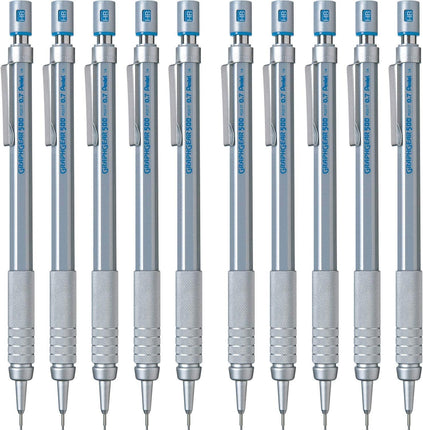 Pentel Mechanical Pencil GraphGear 500 0.7mm, PG517, Set of 10