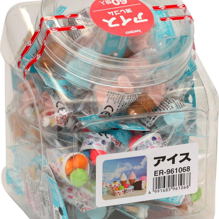 Iwako, Eraser, Ice Cream, 60 Pieces, ER-961068