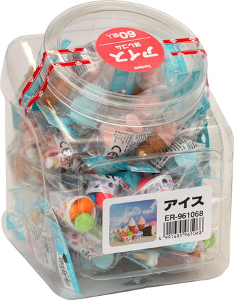 Iwako, Eraser, Ice Cream, 60 Pieces, ER-961068