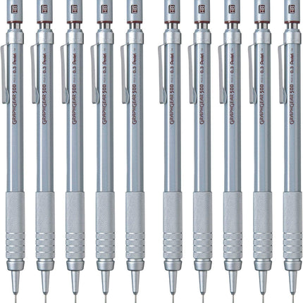 Pentel Mechanical Pencil GraphGear 500 0.3mm, PG513, Set of 10