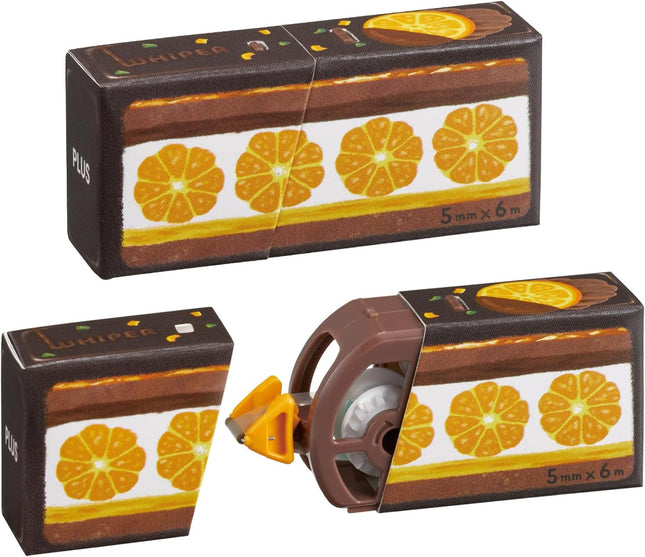 PLUS, Correction Tape, Whiper, Correction Tape in Paper Case, Limited,  Orange, WH-2005-LE, 52-393