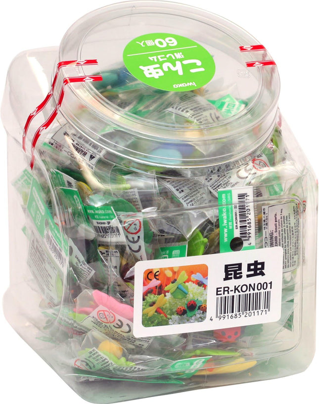 Iwako, Eraser, Insect, 60 Pieces, ER-KON001