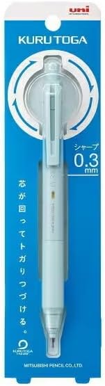 uni Mitsubishi Pencil Mechanical Pencil, Kuru Toga KS Model, 0.3mm, Ice Blue, M3-KS 1P, M3KS1P.32