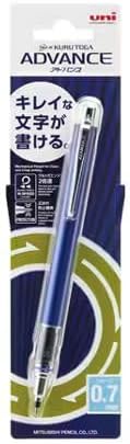 uni Mitsubishi Pencil Mechanical Pencil, Kuru Toga Advance, 0.7mm, Navy, M7-559 1P, M75591P.9, Set of 5