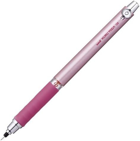 uni Mitsubishi Pencil Mechanical Pencil, Kuru Toga Rubber Grip, 0.5mm, Pink, M5-656 1P, M56561P.13, Set of 2