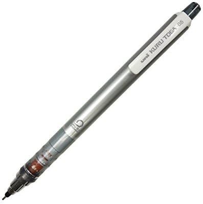 uni Mitsubishi Pencil Mechanical Pencil, Kuru Toga Standard Model, 0.5mm, Silver, M5-450 1P, M54501P.26, Set of 20