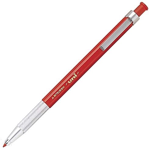 uni Mitsubishi Pencil Mechanical Pencil, uniHodler, 2.0mm, Red Lead, MH500.15, Set of 10