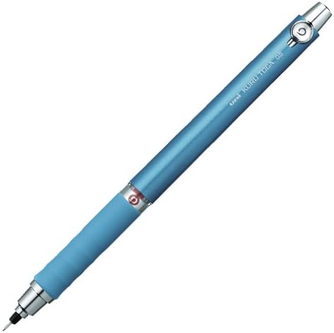 uni Mitsubishi Pencil Mechanical Pencil, Kuru Toga Rubber Grip, 0.5mm, Blue, M5-656 1P, M56561P.33, Set of 3