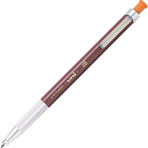 uni Mitsubishi Pencil Mechanical Pencil, uniHodler, 2.0mm, 2B, MH5002B, Set of 3