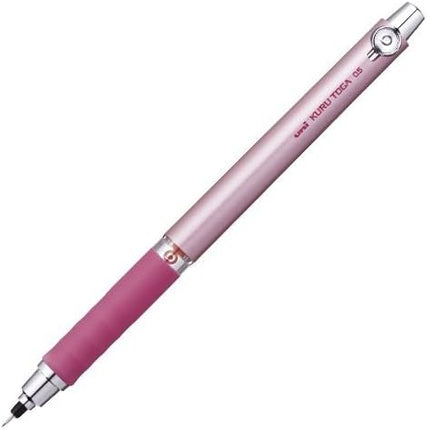 uni Mitsubishi Pencil Mechanical Pencil, Kuru Toga Rubber Grip, 0.5mm, Pink, M5-656 1P, M56561P.13, Set of 5