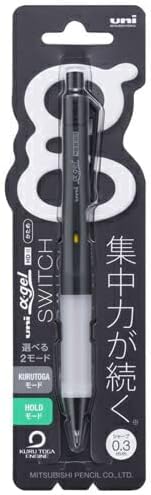 uni Mitsubishi Pencil Mechanical Pencil, uni ?-gel Switch, 0.3mm, Black, M3-1009GG 1P, M31009GG1P.24