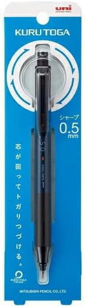 uni Mitsubishi Pencil Mechanical Pencil, Kuru Toga KS Model, 0.5mm, Navy, M5-KS 1P, M5KS1P.9, Set of 5