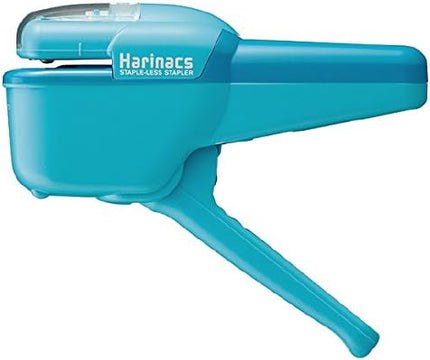KOKUYO Stapleless Stapler Harinacs Handy 10 Sheet Capacity Light Blue SLN-MSH110LB