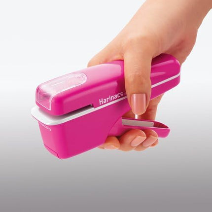 KOKUYO Stapleless Stapler Harinacs Handy Pink 4 Sheet Capacity SLN-MSH104P