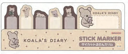 Sun-Star Stationery Koala Enikki Sticky Notes Die Cut Slim Favorite S2838079