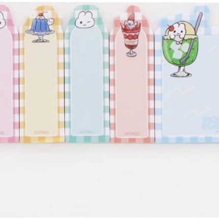 Sun-Star Stationery Yasausachan Sticky Notes Die Cut Slim Cream Soda S2837331