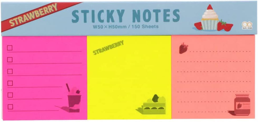 Sun-Star Stationery ICHIGO2 Sticky Notes Memo Pad Retro Retro S2833824