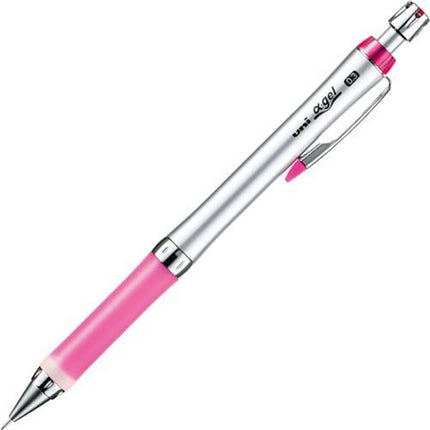 uni Mitsubishi Pencil Mechanical Pencil, uni α-gel Slim Type, 0.3mm, Rose Pink, M3-807GG 1P, M3807GG1P.66, Set of 3