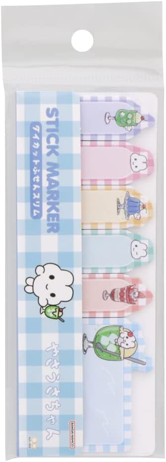 Sun-Star Stationery Yasausachan Sticky Notes Die Cut Slim Cream Soda S2837331