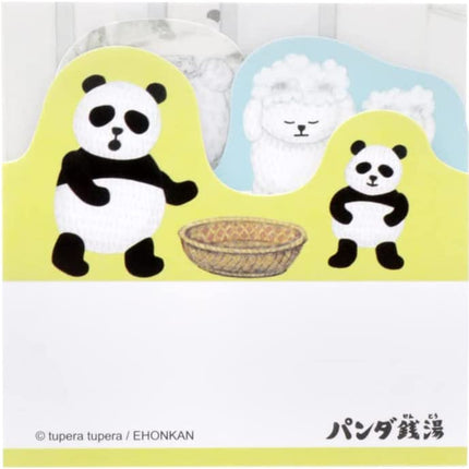 Sun-Star Stationery Panda Sento Sticky Notes Die Cut Block Public Bath S2838168