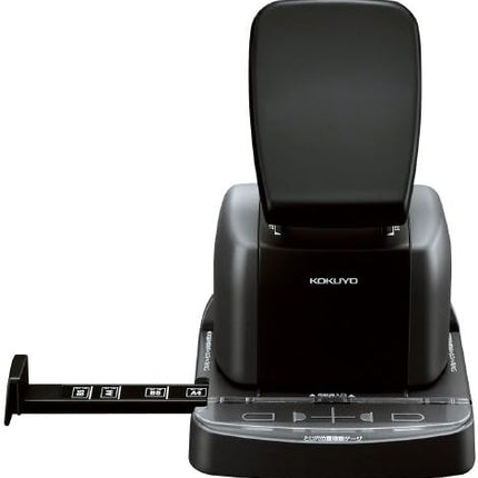 KOKUYO Stapleless Stapler Harinacs Two-hole Punch Type Desktop Black SLN-MSP110D
