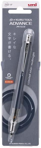 uni Mitsubishi Pencil Mechanical Pencil, Kuru Toga Advance Limited Edition, 0.5mm, MI Night, M5-559 1P, M55591P.MIN