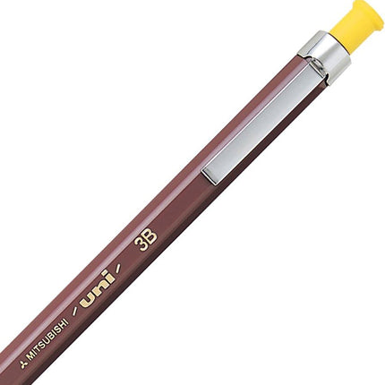 uni Mitsubishi Pencil Mechanical Pencil, uniHodler, 2.0mm, 3B, Yellow, MH5003B