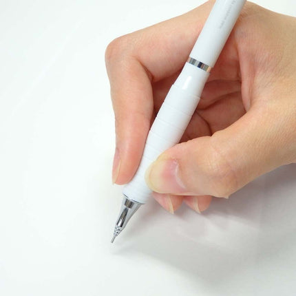 Pentel Mechanical Pencil Orenz with Rubber Grip XPP602G-W 0.2mm White Shaft