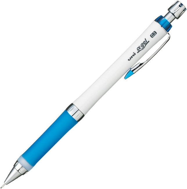 uni Mitsubishi Pencil Mechanical Pencil, uni α-gel Slim Type, 0.3mm, White Blue, M3-807GG 1P, M3807GG1PW.33