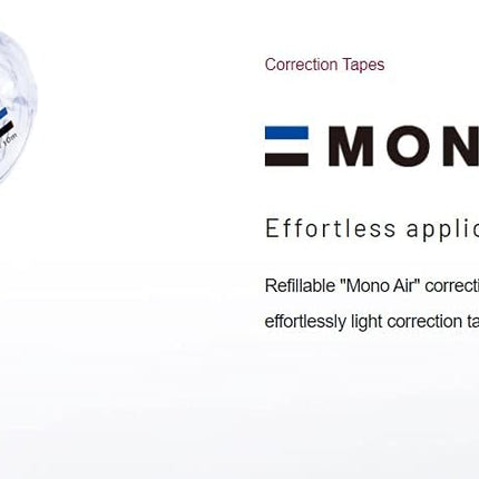 Tombow, Correction Tape, MONO AIR refillable type, 5mm, Lavender, CT-CAX5C95