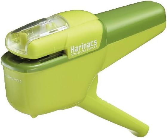 KOKUYO Stapleless Stapler Harinacs Handy 10 Sheet Capacity Green SLN-MSH110G Set of 3