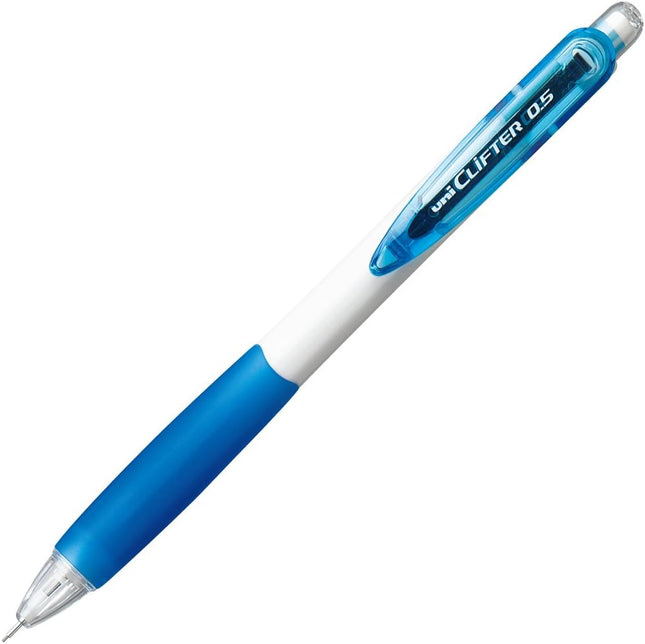 uni Mitsubishi Pencil Mechanical Pencil, CLiFTER, 0.5mm, White Blue, M5-118, M5118W.33, Set of 10
