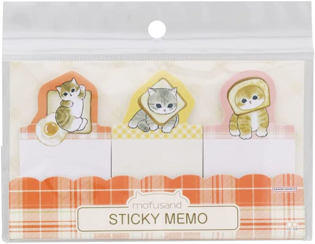 Sun-Star Stationery mofusand Sticky Notes Die Cut Bread S2836866