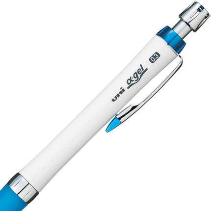 uni Mitsubishi Pencil Mechanical Pencil, uni α-gel Slim Type, 0.3mm, White Blue, M3-807GG 1P, M3807GG1PW.33