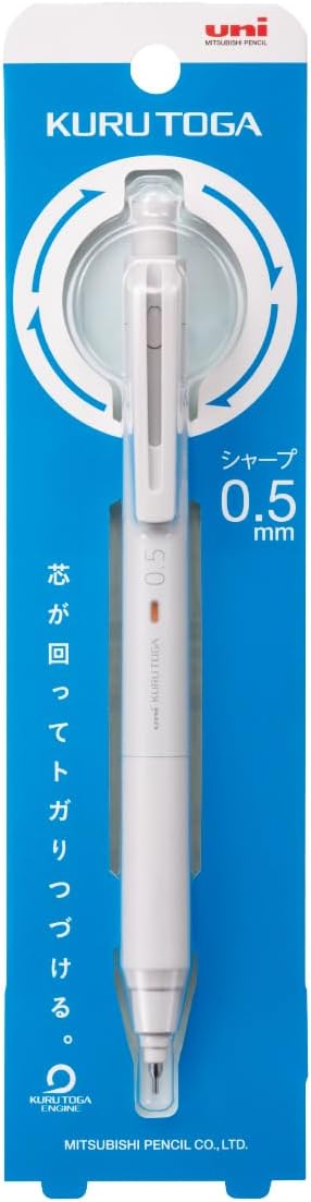 uni Mitsubishi Pencil Mechanical Pencil, Kuru Toga KS Model, 0.5mm, Light Gray, M5-KS 1P, M5KS1P.37