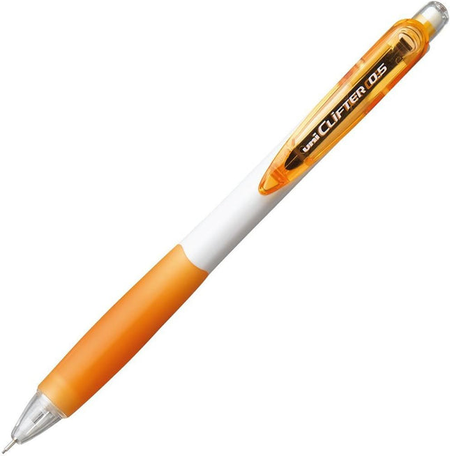 uni Mitsubishi Pencil Mechanical Pencil, CLiFTER, 0.5mm, White Orange, M5-118, M5118W.4, Set of 10