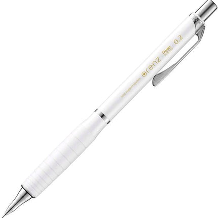 Pentel Mechanical Pencil Orenz with Rubber Grip XPP602G-W 0.2mm White Shaft