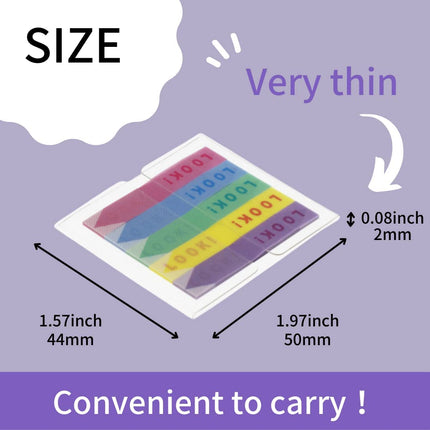 Sun-Star Stationery Slim Sticky Notes Piri-it! LOOK! -> OK! Perforated Film