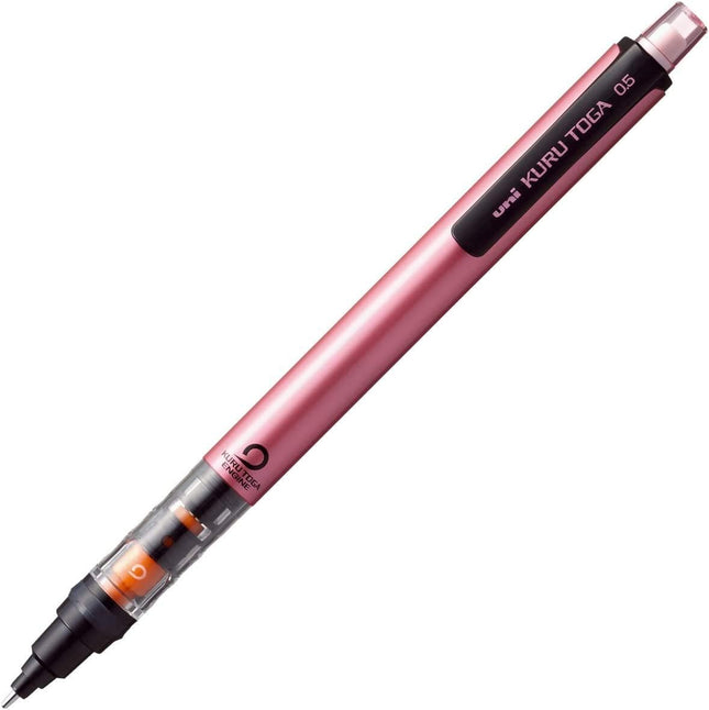 uni Mitsubishi Pencil Mechanical Pencil, Kuru Toga Pipe Slide Model, 0.5mm, Pink, M5-452 1P, M54521P.13, Set of 4