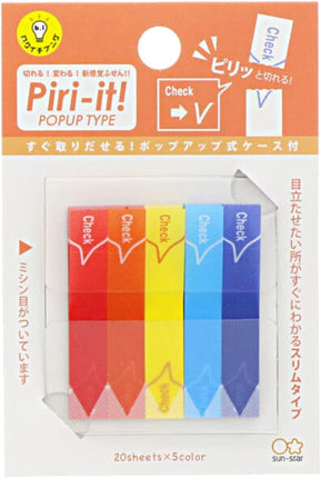 Sun-Star Stationery Slim Sticky Notes Piri-it! check Perforated Film