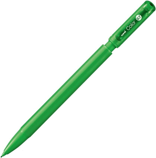 uni Mitsubishi Pencil Mechanical Pencil, Erasable Color Lead, uni Color, 0.7mm, Green, M7-102C, M7102C.6, Set of 10