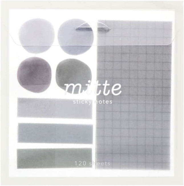 Sun-Star Stationery mitte Sticky Notes with Clear Case Light Gray S2835096