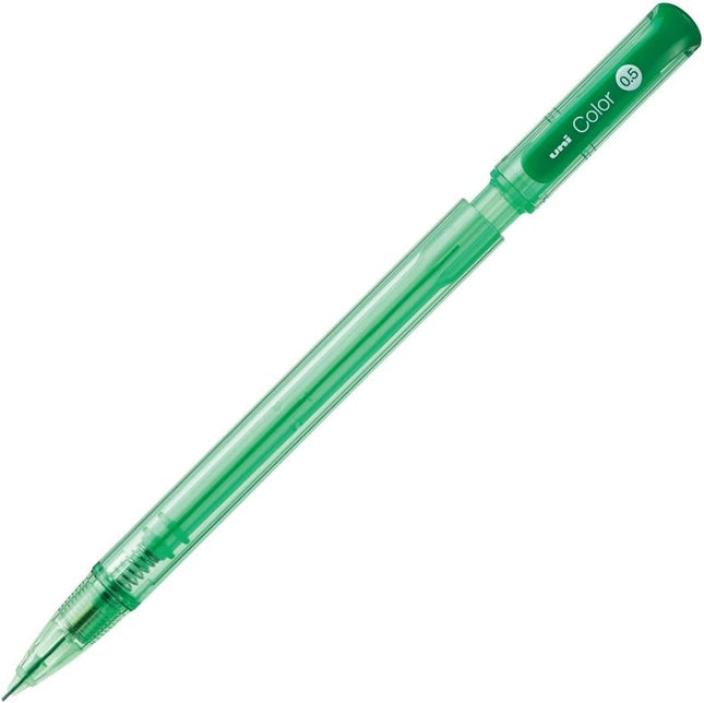 uni Mitsubishi Pencil Mechanical Pencil, Erasable Color Lead, uni Color, 0.5mm, Green, M5-102C, M5102C.6, Set of 10